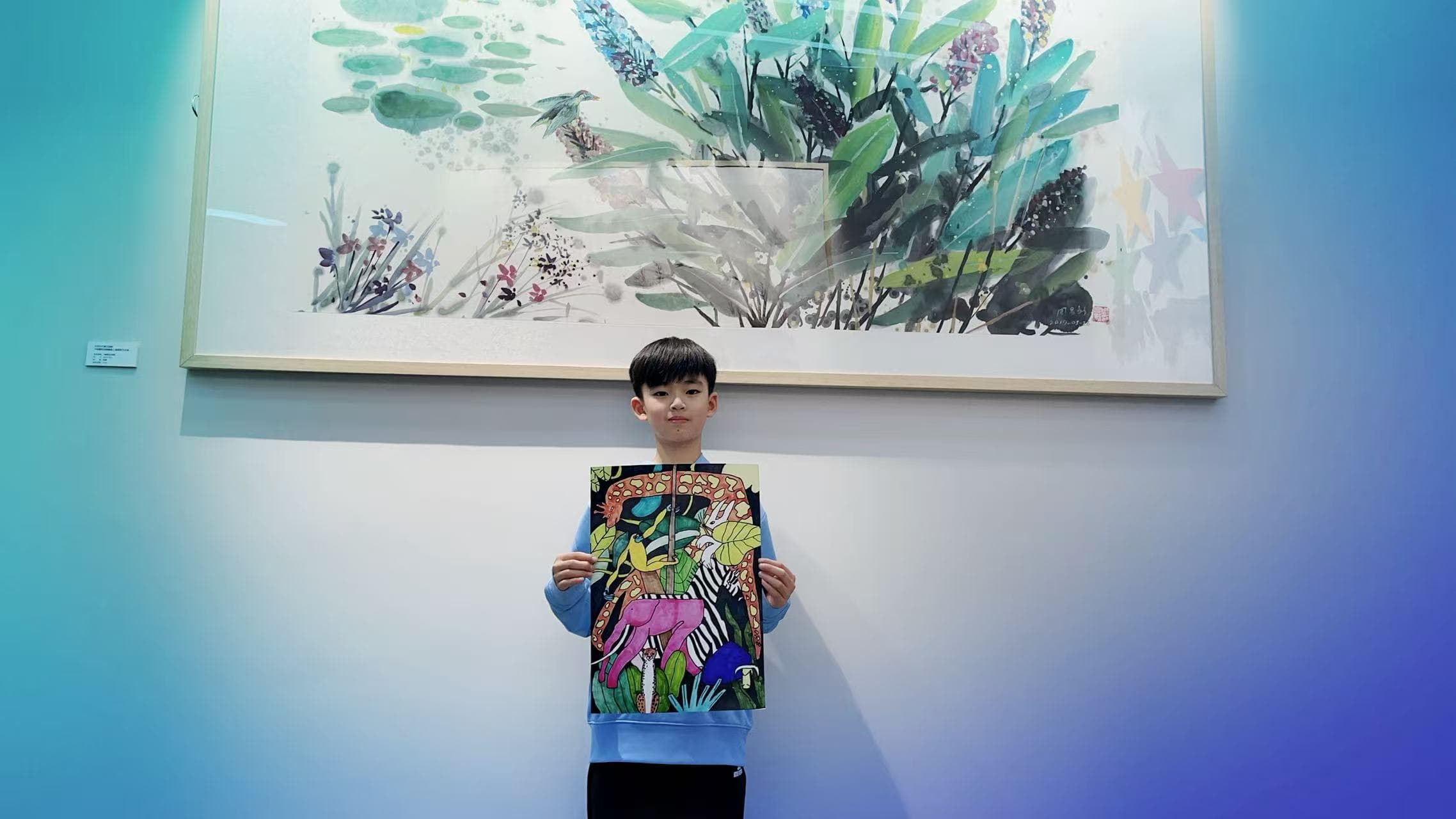 当选「世界青少年美术大展国际代言人」